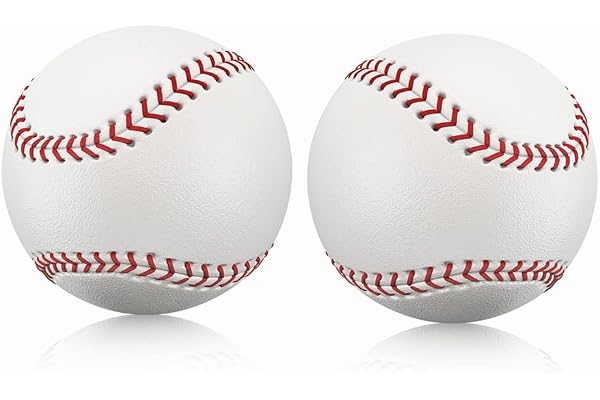 Forrader Balles de baseball de 22,9 cm, faites à la main pour adultes et jeunes exercices de baseball professionnels
