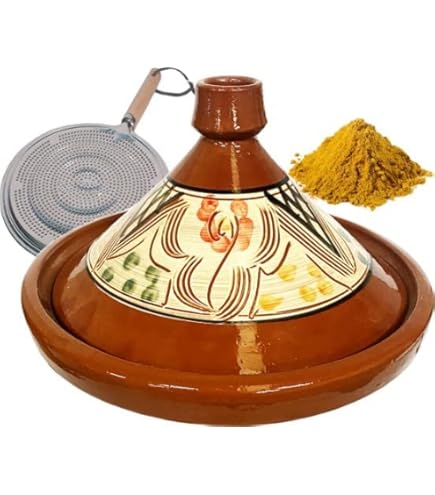 Royal Swiss - Kook Tajine - 32 Cm - Wit&gold - Geschikt Ook Voor Inductie Porseleinen Deksel 2 Royal Swiss - Kook Tajine - 32 Cm - Wit&gold - Geschikt Ook Voor Inductie Porseleinen Deksel 2