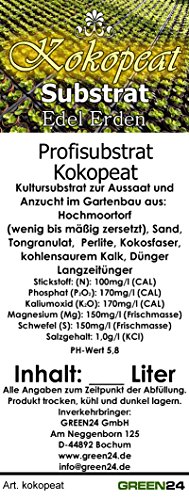 Kokos-Anzuchterde Premium für tropische und subtropische Pflanzen, Erde zur Aussaat 10 Ltr. – PROFI LINIE Substrat mit Kokopeat Kokosfaser Kokoserde - 2