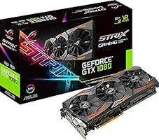 Asus ROG Strix GeForce GTX1080-A8G Gaming Grafikkarte (Nvidia, PCIe 3.0, 8GB GDDR5X Speicher, HDMI, DVI, Displayport)