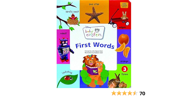 First Words Baby Einstein Aigner Clark Julie Zaidi Nadeem Amazon Co Uk Books
