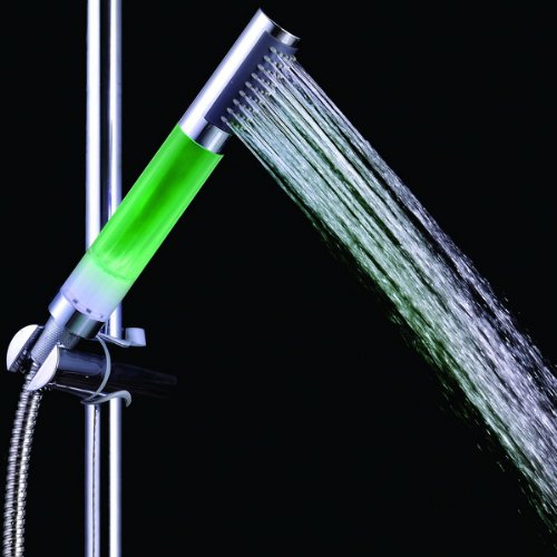 LED Duschkopf LED Shower LED Brausekopf mit LED Beleuchtung mit automatischem Farbwechsler durch Wasserkraft - 2