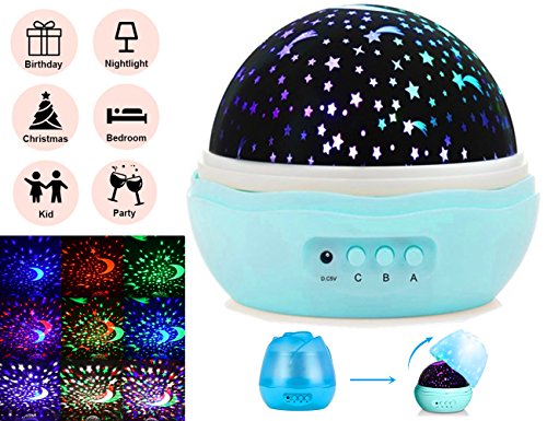 SternenhimmelProjektor Lampe, Florally LED Projektor Nachtlicht,360 Dreht Grad Sternenhimmel Projektor Baby Rotierend,8 Licht Modus Farbwechsel lamp von Florally SternenhimmelProjektor Lampe, Florally LED Projektor Nachtlicht,360 Dreht Grad Sternenhimmel Projektor Baby Rotierend,8 Licht Modus Farbwechsel lamp von Florally