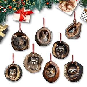 YongSral 8 Piezas Animal Christmas