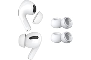 MMOBIEL 2 Pairs (XS) Replacement Ear Tips for AirPods Pro Gen 1 & 2 Anti-Slip Silicone Earbuds with Noise Reduction Holes, Dust Guard, and Storage Box – Fits in Charging Case – White