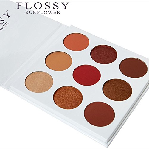 TOPBeauty Burgundy Color Palette 9 Color In 1 Cosmetics Makeup Powder Shimmer Matte Eyeshadow Eye Shadow Palette #1