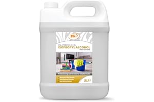 FILO Isopropyl Alcohol 99.9% Pure 1x 5L | Lab Grade IPA | Rubbing Alcohol for Cleaning and Disinfecting | Isopropanol Alcohol Solvent for Electronics, Windows, Glass, Appliances and More