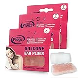 Hush 7 Pairs Plugz Silicone Earplugs - Pack of 7 (3 Packs (21 Pairs))