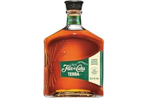 Flor de Caña Terra, Rum Scuro, Senza Zuccheri Aggiunti, Bottiglia da 700ml