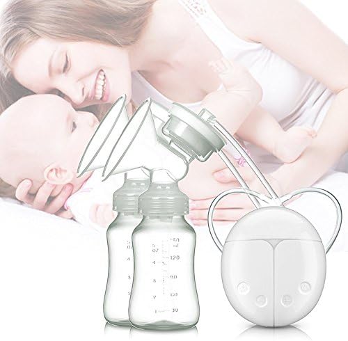 Silaite Breast Pump Electric Double Breast pumps Safe Milk Storage Bottle Dual Control Milk Suction and Breast Massager Breast Care USB Charging