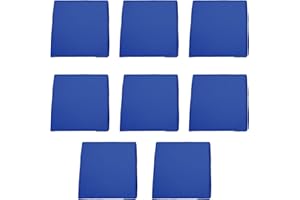 Gardenista Garden Rattan Chair Cushions | Water Resistant Chair Seat Pads for Keter Allibert California Rattan Furniture | Indoor & Outdoor Patio Furniture Cushions | Durable & Comfy (8Pcs, Blue)