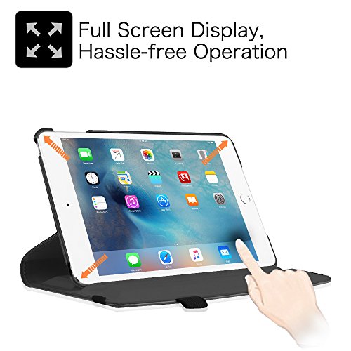 Fintie Apple iPad Mini 4 Hülle – 360 Grad Rotierend Stand Smart Cover Case Schutzhülle Tasche Etui mit Auto Schlaf / Wach Funktion für iPad Mini 4, Dont Touch - 4