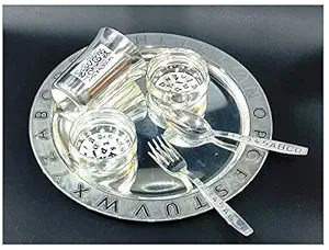 BENGALEN Silver Plated Dinner Set for Gift Baby Rice Ceremony Annaprashan Sanskar Gift Items for Boys Girls Kids Birthday Return Festive Home Decorative Items