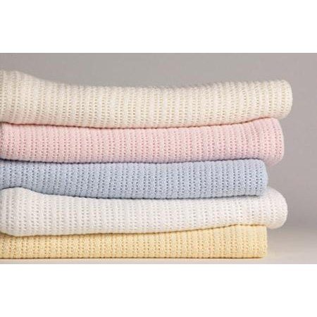 Lollipop Lane Cell. Blanket Cot/Cot Bed 120x150cm - Custard Lemon