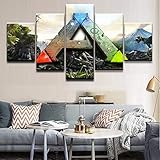 Es gibt zwei Optionen: A und B. A- Mit Rahmen: Galerie umrahmt und gestreckt, fertig zum Aufhängen. An jedem Holzinnenrahmen ist bereits ein starker Haken zum einfachen Aufhängen aus der Box befestigt. B- Kein Rahmen: Die Leinwand ohne Rahmen ist nur HD-Druck auf der 5-teiligen Leinwand.