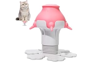 Teksome Alimentador de Leche para pezones para Mascotas,Alimentadores de Leche para Cachorros - Alimentador de biberones de Silicona de 300 ml | Alimentador para Cachorros con tetinas de Silicona