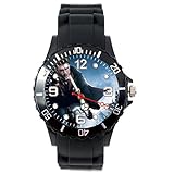 TAPORT® Unisex Uhr Analog Quarzwerk mit Silikon Armband Harry Potter Schwarz Rund
