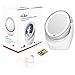 Kealive Vanity Mirror 1X/5X Magnification Illuminated Makeup Mirror Double Sided LED Cosmetic Mirror Rotating 360° Ideal for Beauty Bedroom Shaving Traveling