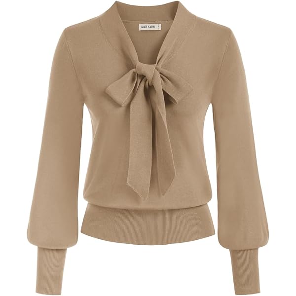 GRACE KARIN Truien voor dames UK herfst winter ronde hals trui