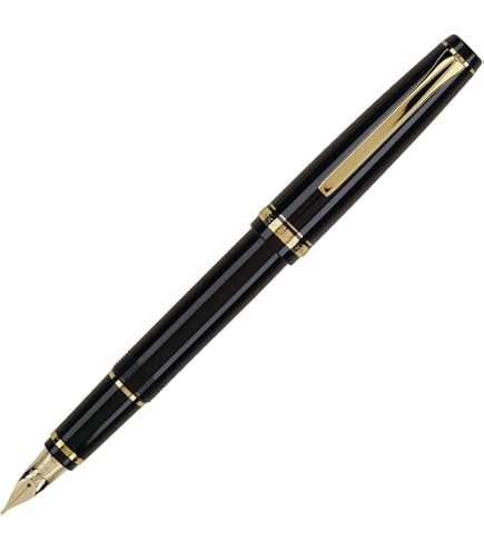 セーラー万年筆 Sailor 1911 Large Black GT 21K Gold Medium Fine