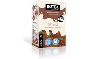 INSTICK JUST ADD WATER INSTICK Bevanda istantanea senza zucchero per prodotti lattiero-caseari (Cioccolato) - 1 confezione per 12 x 0,5 L - Ideale per latte, yogurt, skyr, quark - Vegano e a basso contenuto calorico