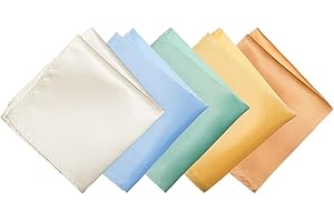 Liwein 5 Pièces Pochette Costume Homme, Mouchoir de Poche Costume Homme avec 2 Pièces Support Carré de Poche,Pochette Costume pour des Occasions Festives Mariage