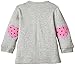 SALT AND PEPPER Baby Girls B Sweat Cute&Funny uni Birne Plain Crew Neck Long Sleeve Sweatshirt, Grey (grey-melange 203), 3-6 Months (Manufacturer size: 68)