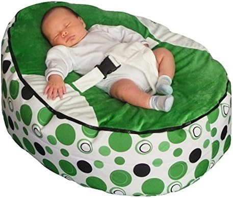 MamaBabaBebe® Pre-Filled Baby Bean Bag with Safety Harness & 2 Removable Covers