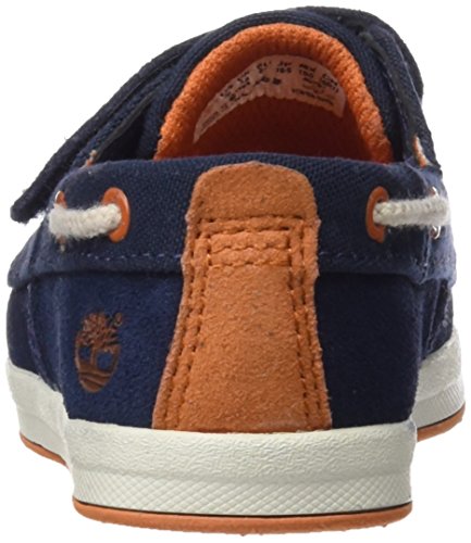 Timberland Unisex Baby Dover Bay H&l Boatblack Iris Suede with Orange-ca1584 Lauflernschuhe - 2