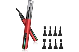 SYNYEY Bamberg Lijadora, Mini Lijadora, Pluma de Lijado Eléctrica con Carga USB con Cabezal de Lijado de 8 Piezas y Papel de Lija Autoadhesivo