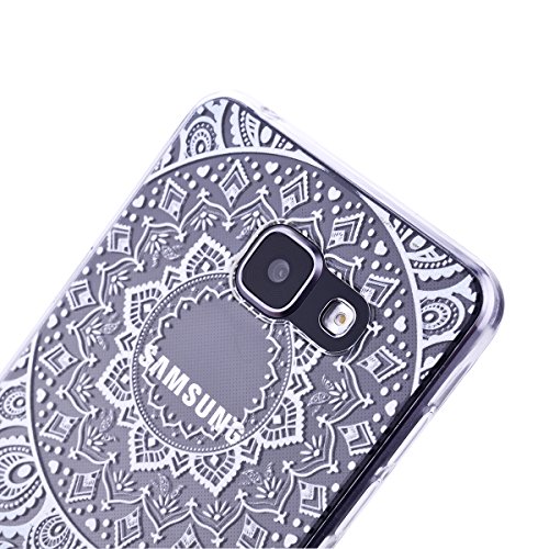 Funda para Samsung Galaxy A5 2016 SMART LEGEND Ultra Slim Carcasa de Silicona TPU Suave con Mandala Colorido y Gradient Color Dise  o Flexible Resistente Ara  azos Trasera TPU Protector Bumper Protecci  n Case Cover Funda Cascara para Samsung Galaxy A5 2016 - Patr  n de Azul Claro Girasol