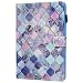 Produktbild iPad 9.7 Zoll Leather Hülle, Ultra Slim Stoßfest Smart Schutzhülle mit Auto Einschlaf/Aufwach Ständer Klapphülle Tablethülle Skin Soft Schale Bumper für iPad / air / air 2 / 9.7 2017/2018 Lila Laterne