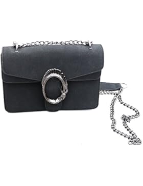 Designer Handtasche mit Ketten-Elementen by Sassyclassy | Elegante Umhängetasche in verschiedenen Farben | Schmuck-Detail...