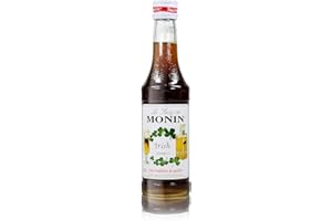 MONIN Sirop d'Irish pour Vin, Cocktail, Limonade et Eau Plate - Arômes Naturels - 25cl