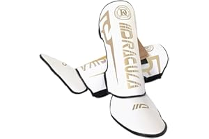 ForceRoute Espinilleras De Boxeo,Espinilleras Kick Boxing,Espinilleras Muay Thai,Acolchados,Livianas,Almohadilla De Esponja,AbsorcióN De Impactos,Cuero,para Kickboxing Sparring KáRate Entrenamiento