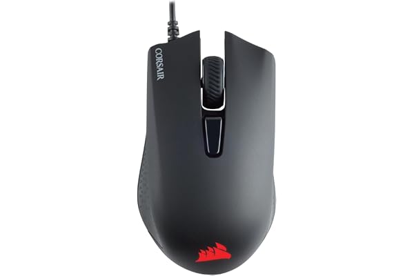 Corsair Harpoon Pro RGB Ratón Ligero con Cable para Juegos FPS/MOBA - Negro | 12.000 PPP, 6 Botones Programables, Compatible con iCUE, PC, Mac, PS5, PS4, Xbox