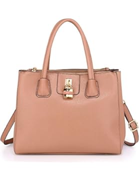 Leesun London Damen Kunstleder Handtaschen Große Drei Fächern Frauen Designer Taschen Tote Schulter Taschen