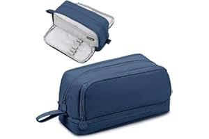 Tesmien Pencil Case, Large Pencil Case with 4 Compartments Stationery Organizer for Boys and Girls, Aesthetic Pencil Bag Suitable for Kids Teenagers Students Women Men, Dark Blue