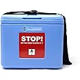 IS IndoSurgicals Polyethylene Modern Vaccine Carrier Box (Small 0.80 Lrts. With 2 Icepacks),Blue