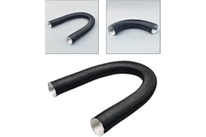 BLISSFULABODE Auxiliary Heater Air Intake Hose 25 mm Heating Duct with Aluminium Foil, Flame Retardant and Shockproof for Use with Diesel Heaters and Other Systems (300cm)