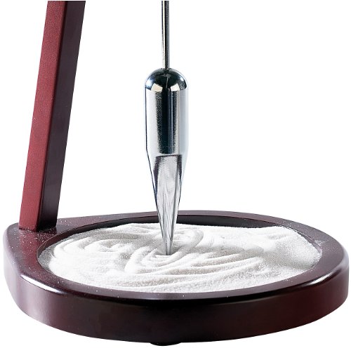 infactory Holz-/Edelstahl-Sandpendel „Kerala“ 39 cm hoch - 2