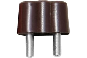 BELI-BECO 61/15 - Connettore a banana in miniatura con distanza di 8 mm e diametro penna: 2,6 mm, 3 pezzi (marrone)