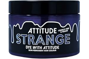 ATTITUDE HOLLAND Attitude Hair Dye | Teinture Capillaire Semi-Permanente Végétalienne et Sans Cruauté Avec Revitalisant | Couleur de Cheveux Vibrante Pour Tous les Types de Cheveux | Strange Gris | 135ml