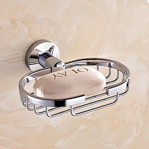 GDrems Edelstahl Wandmontage Badezimmer Küche Seifenschale Edelstahl-Seifenhalter Für Badezimmer Dusche, Verchromt
