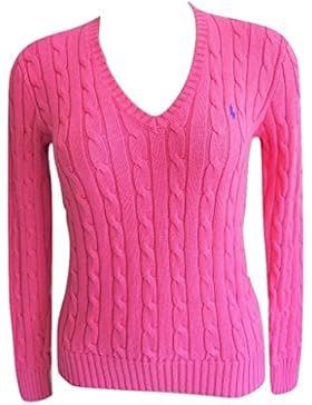 Polo Ralph Lauren Cable Knit V-Neck Cotton Pullover Kimberly