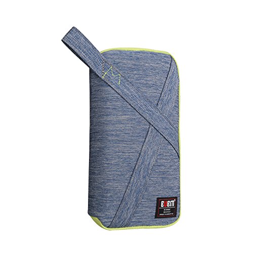 BUBM USB-Speicherstick Organizer Tragetasche Karte Aufbewahrungstasche für Elektronische Zubehöre Reise Organisasor Tasche mit Griff (Medium, Blau） - 2