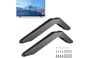 DAJILI TV Pedestal Feet, Universal TV Base Pedestal Feet, TV Stand Mount Legs Replacement TV Screen Stand Legs with Screws For Most 32-75”LCD LED Plasma Flat Screen