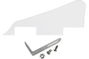 IKN Standard LP Battipenna antigraffio con staffa cromata per chitarra Les Paul stile Gibson o stile Epiphone, trasparente