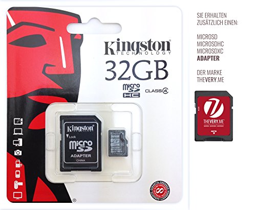 Tarjeta de memoria de 1 GB para GIGABYTE SmartWatch 2 mit Armband-Metall-Kingston-Tarjeta de memoria microSDHC clase 4, 32 GB, con...