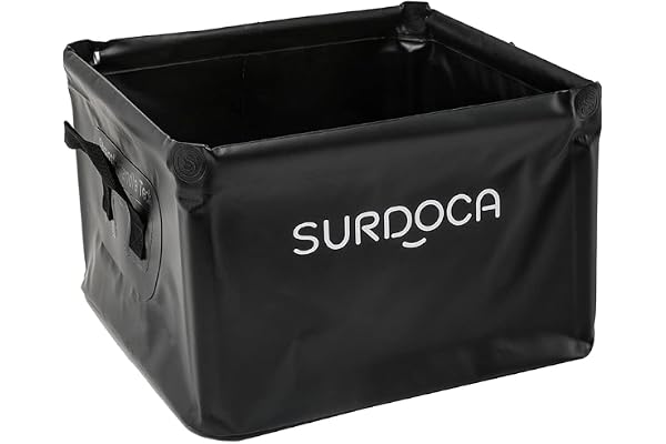 SURDOCA Boîte de Rangement Multifonction Pliable Coffre de Voiture,Entièrement étanche Organisateur Coffre Voiture,Rangement Voiture Siege Avant,Sacs de Coffre Pour Auto 18Litres, Noir